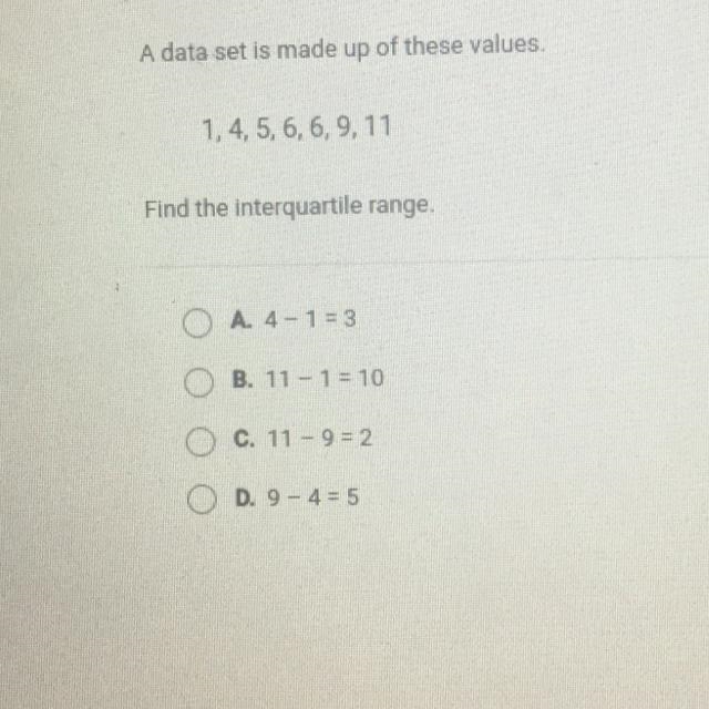 Pls help!! Find the interquartile range.-example-1