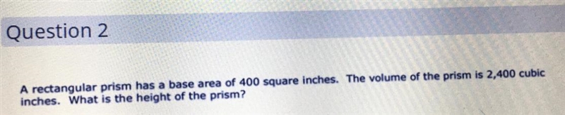 Can someone help me please answer my question. Answers A.6 inches B.8 inches C.10 inches-example-1