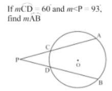 If mCD = 60 and m find mAB!-example-1