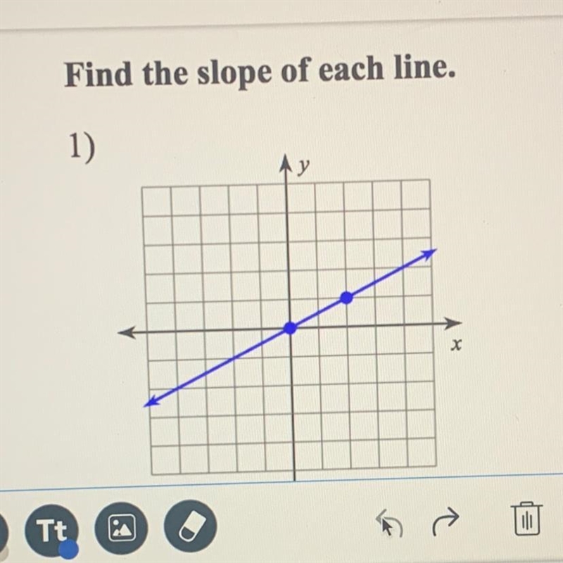 Find the slope of each line-example-1