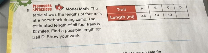 Brain Builders Trail A 00 с D Processes 9. & Practices Model Math The table shows-example-1