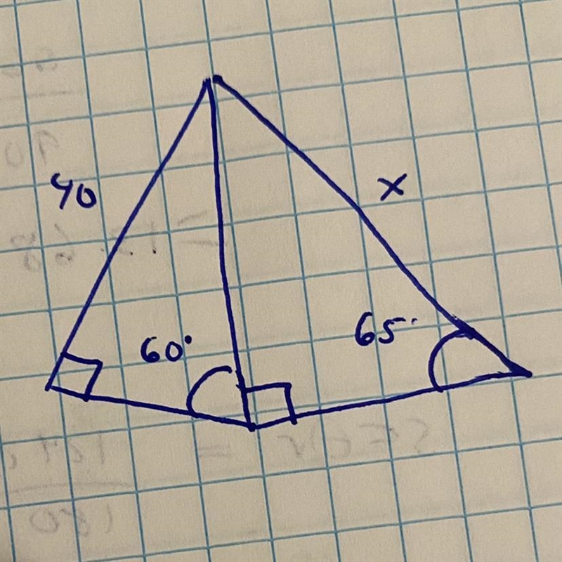 Find x. Make sure to round to the correct number of decimal places.-example-1