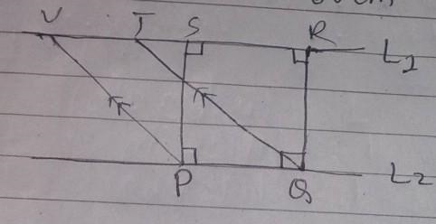 In the given figure L1and L2 are two parallel sides . if the area of the rectangle-example-1