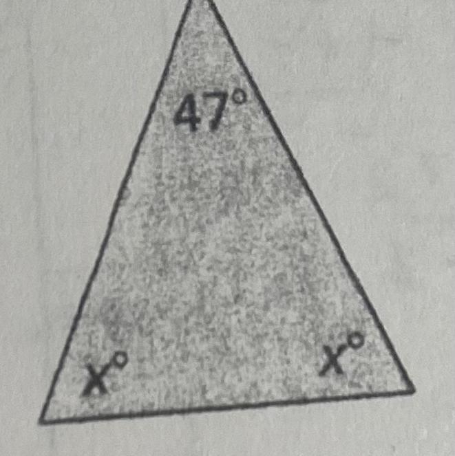 PLEASE HELP write and solve an equation to find the value of X. please explain in-example-1