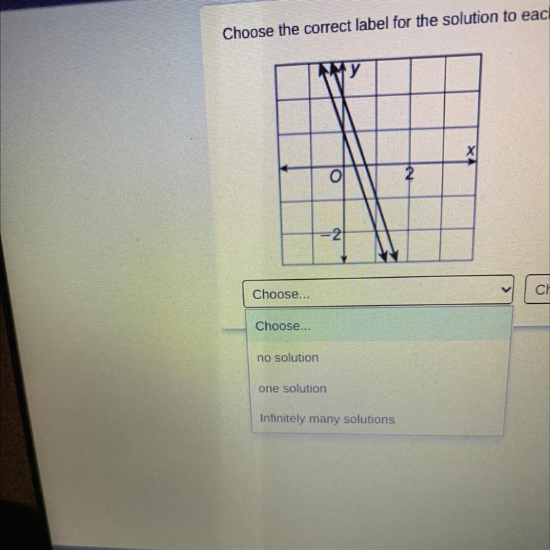 Please help. Is it no solution, one solution or infinitely many Solution.-example-1