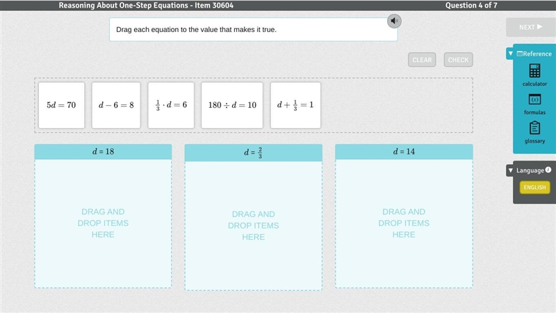 Drag each equation to the value that makes it true.-example-1