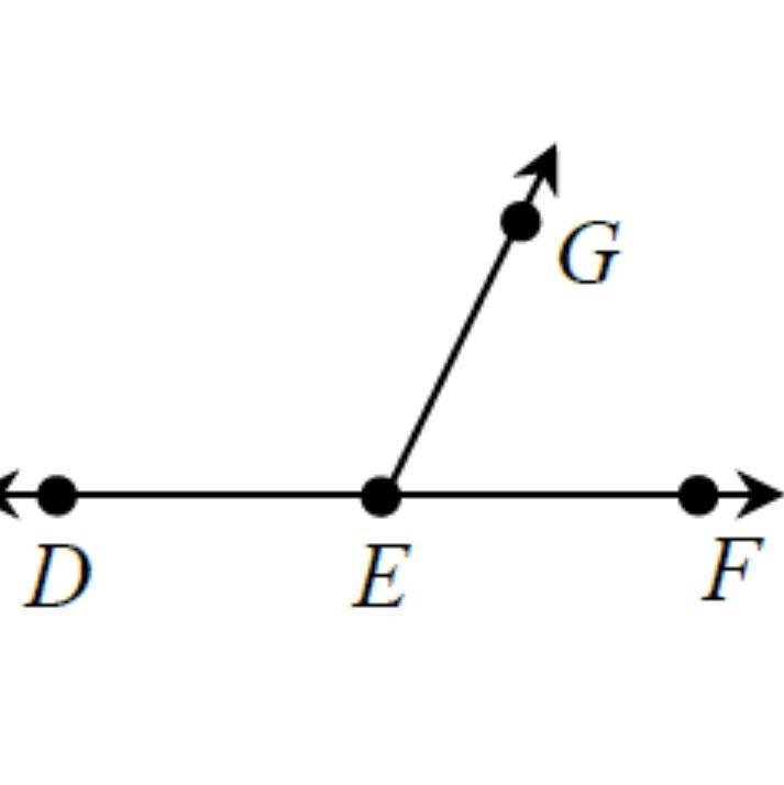 If angle DEG is 8x + 14 and angle GEF is 8x - 7, the measure of angle DEG is ___ degrees-example-1