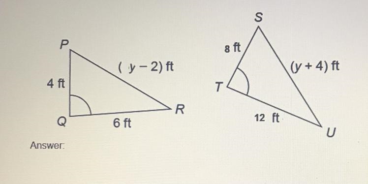 Given that these triangles are similar, what is the perimeter of triangle PQR? Show-example-1