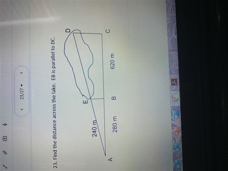 Help!!!!! Solve the distance??-example-1