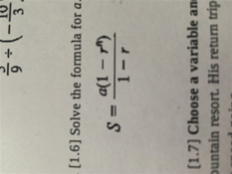 Solve the formula for a-example-1