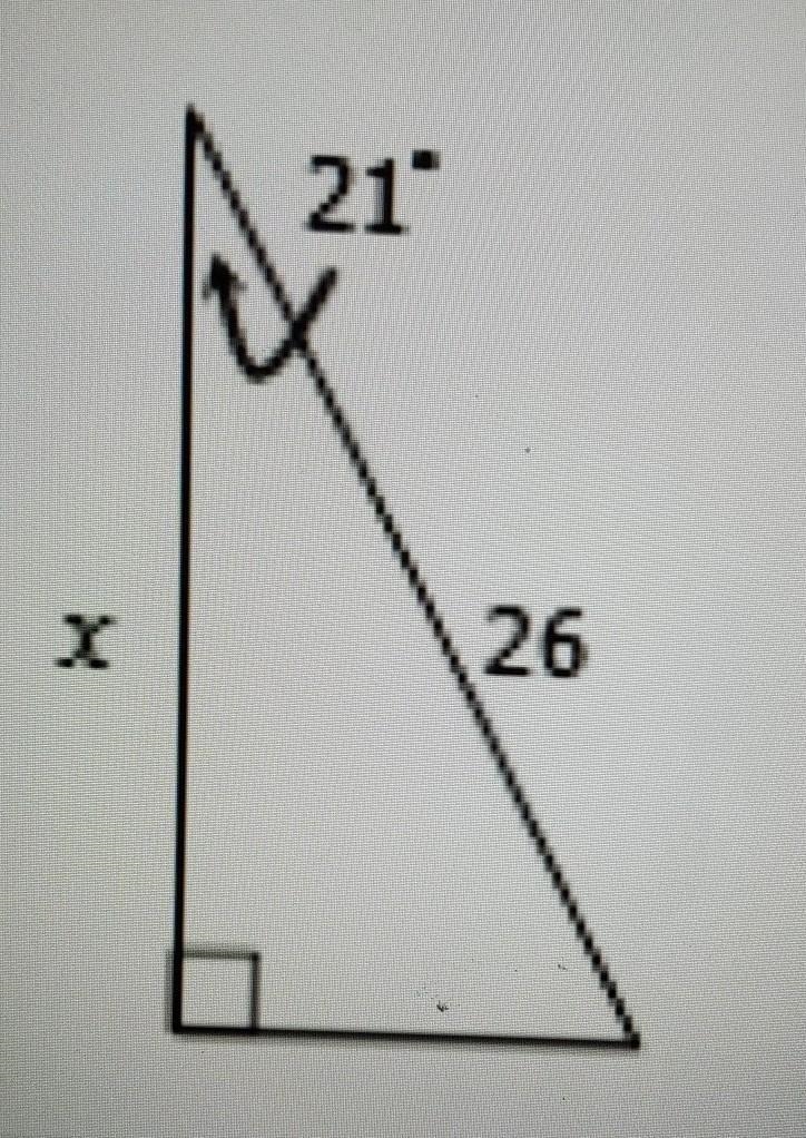 Trigonometry find the missing side​-example-1