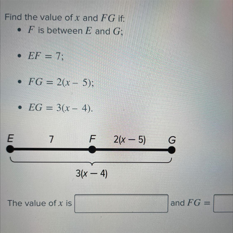 Find the value of d and FG if:-example-1