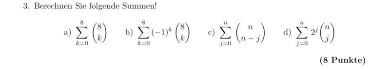 How to solve examples c) d) ? Factorial sums-example-1