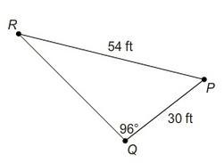 Find the measure of ⦨ R . Round to nearest whole degree. Choose which method to use-example-1