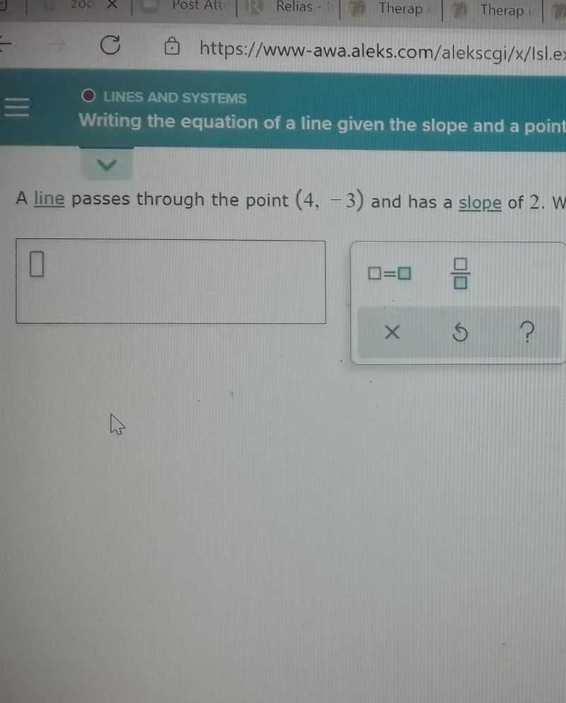 Write an equation for this line​-example-1