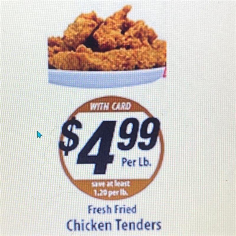 What would a box of 5 pounds of chicken cost per ounce? (Unit Rates)-example-1