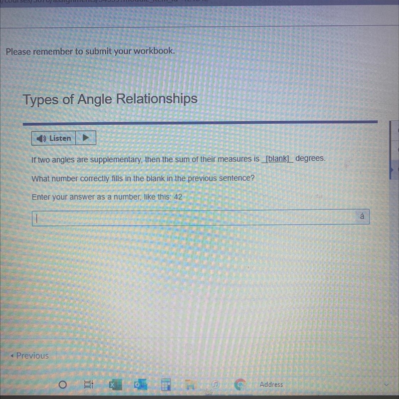 Types of Angle Relationships Listen Question If two angles are supplementary, then-example-1