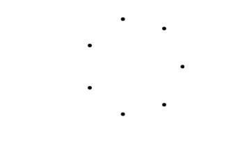 How many distinct triangles can be drawn by using three of the seven dots below? (Two-example-1