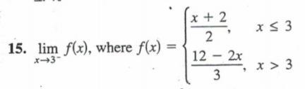 Please help, show work! Limits and functions! 85 points!-example-1