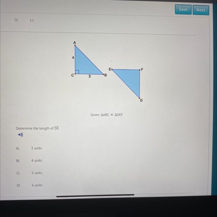 Determine the length of DE.-example-1