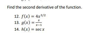 Find the second derivative of the function.-example-1