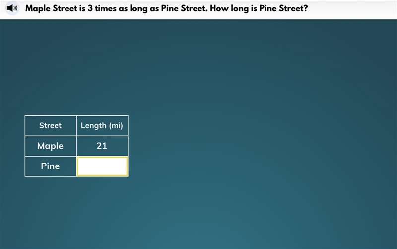 *This problem is all about Multiplication Comparison* How long is Pine Street?-example-1