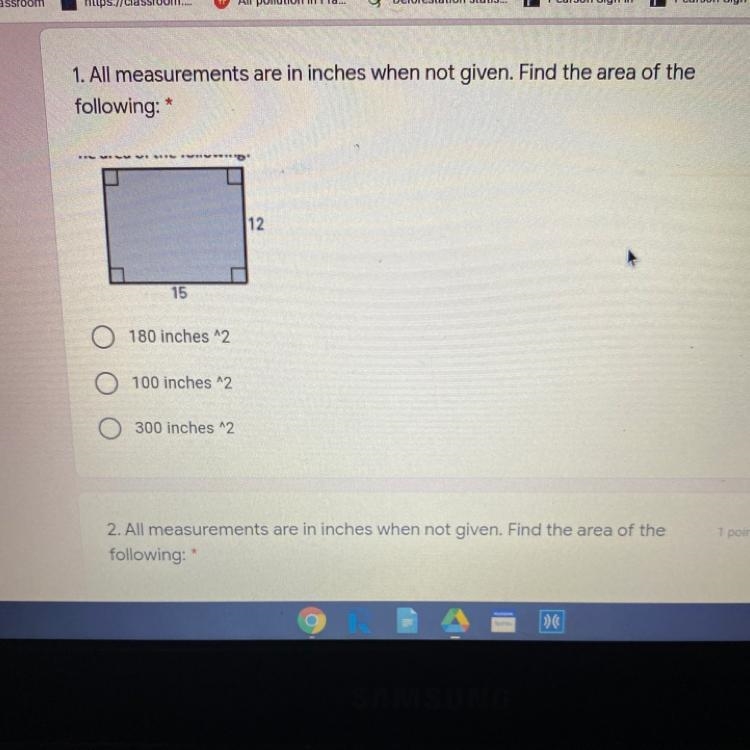 PLEASE HELP!! All measurements are in inches when not given. Find the area of the-example-1