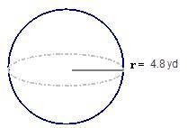 Find the volume of the sphere. Use 3.14 for Pi. Round your answer to the nearest thousandth-example-1