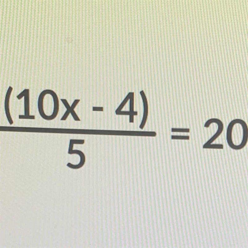 Question: What value of x makes the equation true?-example-1