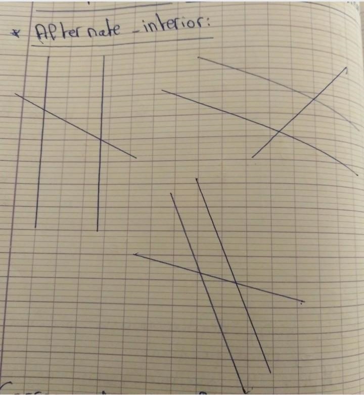 Find the alternative interior angles in each figure​-example-1