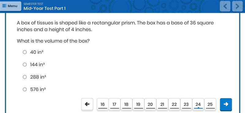 Need help, What is the volume of the box?-example-1