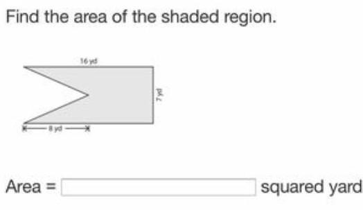 What is the area of the shaded region ? ​-example-1