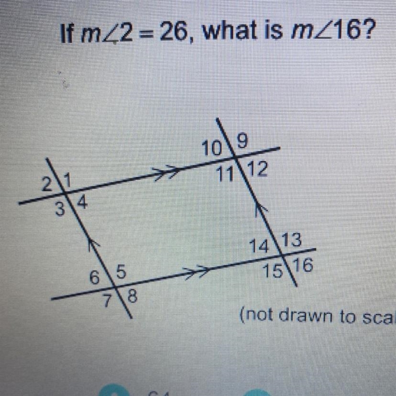 If m42 = 26, what is mZ16?-example-1