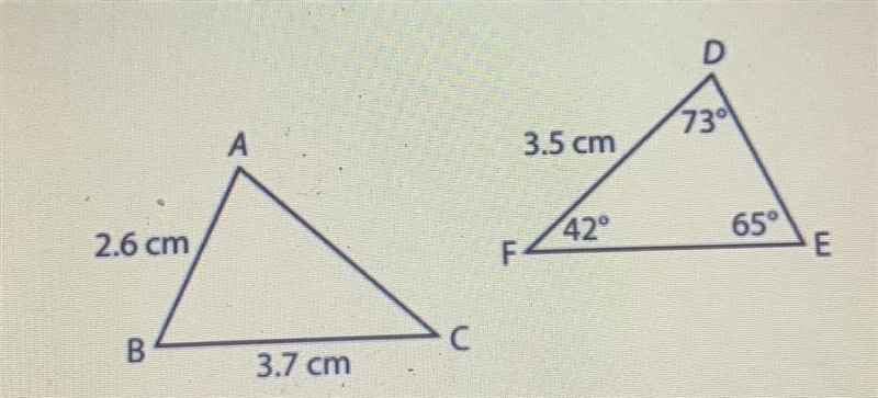 Are these triangles congruent?-example-1