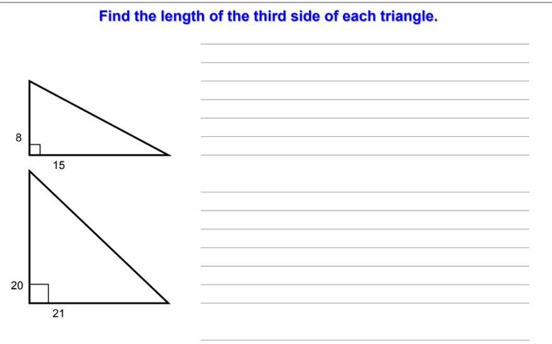 Find Hypotenuse HELP-example-1