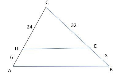 In which of the following triangles are AB || DE? The photos are the options to choose-example-1