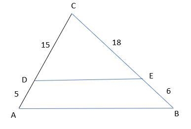 In which of the following triangles are AB || DE? The photos are the options to choose-example-2