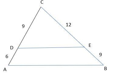 In which of the following triangles are AB || DE? The photos are the options to choose-example-3