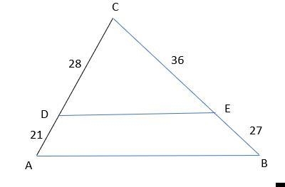 In which of the following triangles are AB || DE? The photos are the options to choose-example-4