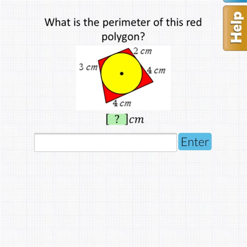 What is the perimeter of this red polygon. Geometry!!-example-1