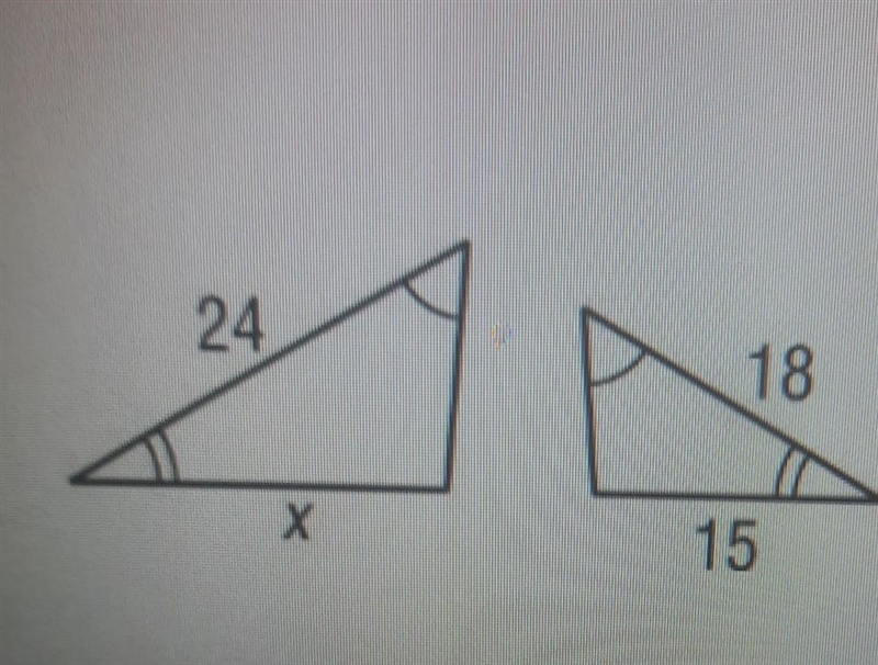 Find the value of x . . ​-example-1