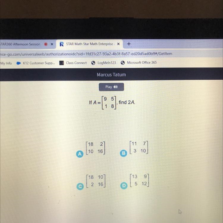 9 57 If A= 18 find 2A.-example-1