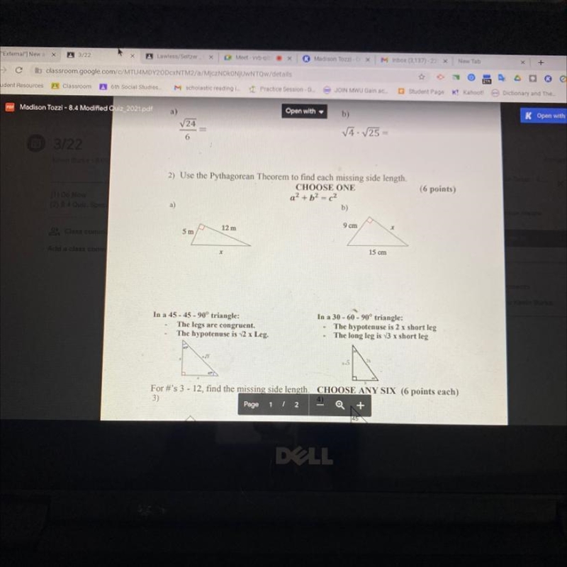 Please help Chose of the problems a or b Thank you!!-example-1