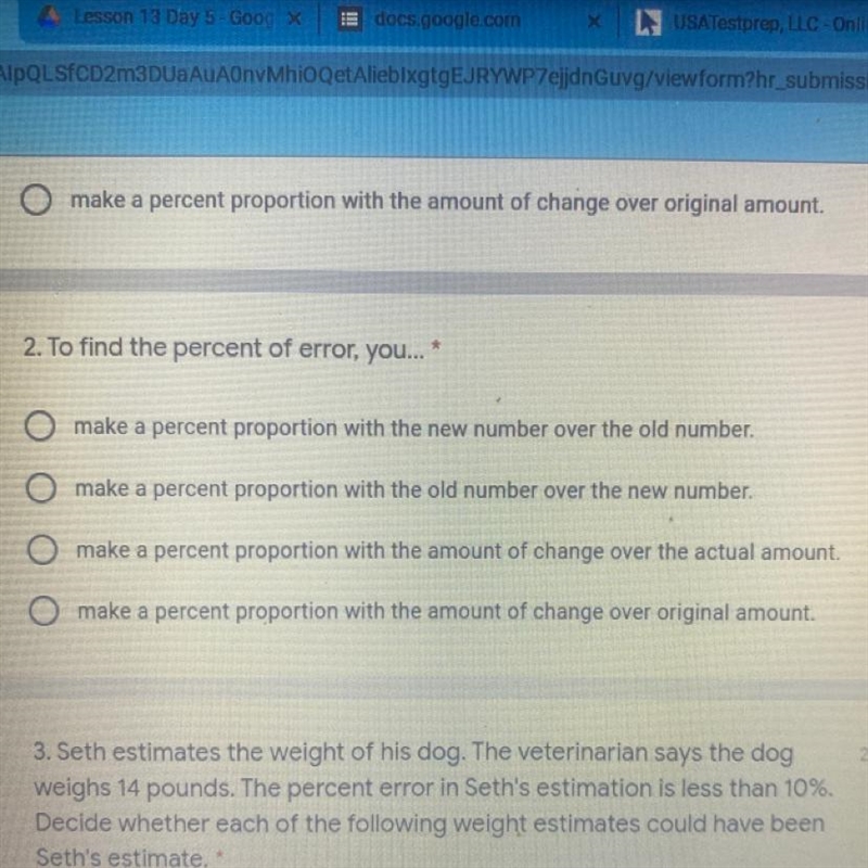 To find the percent of error-example-1