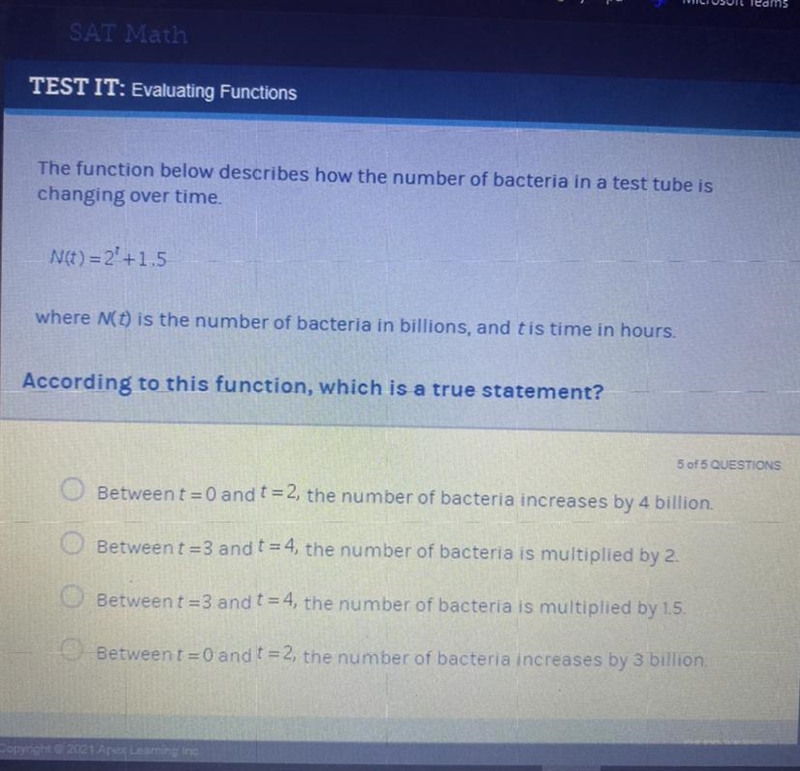 PLEASE HELP, according to this function, which is a true statement???????-example-1