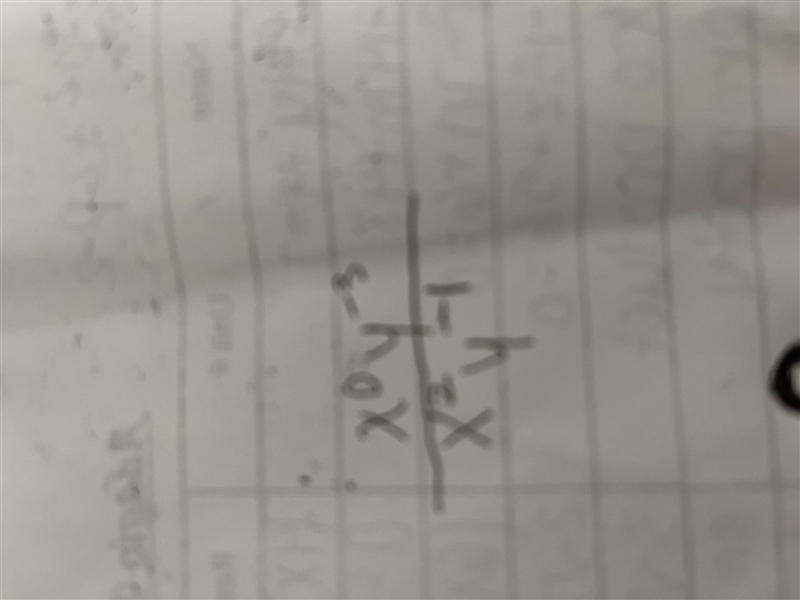 Simplify x^0 y^-3/x^2y^-1-example-1