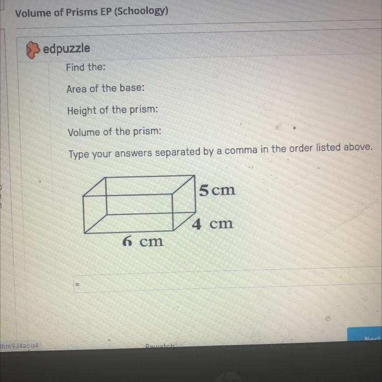 What is the volume of the prism-example-1