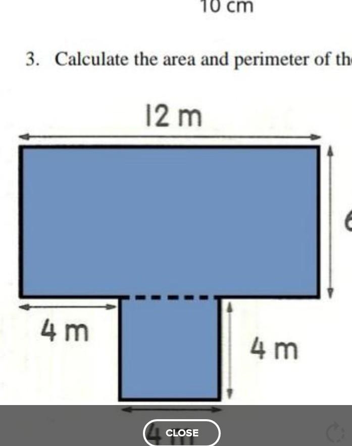 Helps me please calculate the area and the perimeter?​-example-1