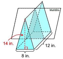 Find the area of the cross section that is parallel to the bases. Group of answer-example-1