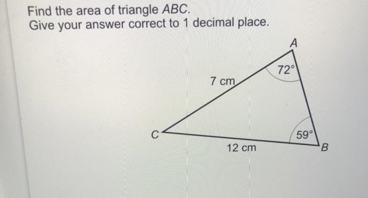 Find the area of triangle abc-example-1